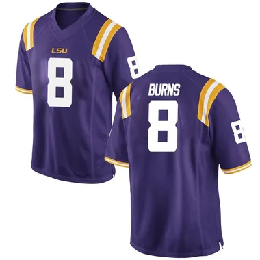 Purple Major Burns Men's LSU Tigers Football College Jersey - Replica